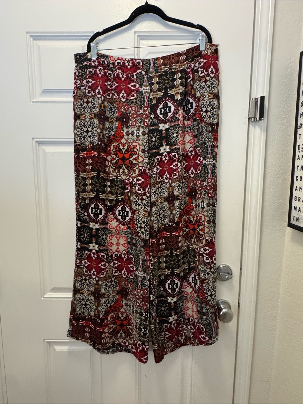 Cato Red Brown Patterned Pants 0216